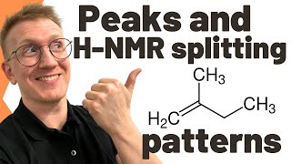 NMR of methylbut1ene for Alevel Chemistry  HNMR  Hydrogen NMR splitting patterns [upl. by Keligot]