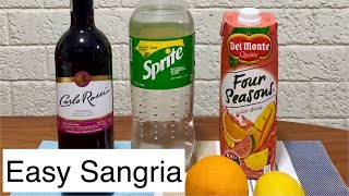 Easy Sangria Recipe [upl. by Aicelav832]