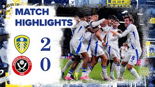 Highlights  Leeds United 20 Sheffield United  Struijk and Joseph goals win Yorkshire derby [upl. by Burack]