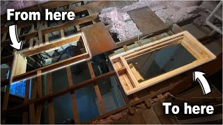 How to Relocate A Pull Down Attic Ladder  Moving Attic Stairs [upl. by Shaff307]