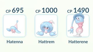 using Hatenna Hattrem Hatterene Evolutionary Line in Pokemon GO [upl. by Rentsch]