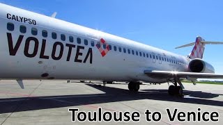 TRIP REPORT  Volotea 717  Toulouse to Venice VCE  Full Flight Full HD [upl. by Eak]