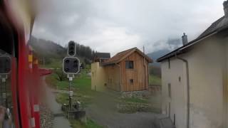 Switzerland Riding the Albula Railway  Tiefencastel to Filisur [upl. by Karolina]