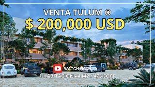 VENTA DEPARTAMENTO TULUM PREVENTA INMOBILIARIA [upl. by Urias]