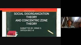 ORTEGA ERNIE O Reporter 15 SOCIAL DISORGANIZATION THEORY AND CONCENTRIC ZONE THEORY [upl. by Hutchinson]