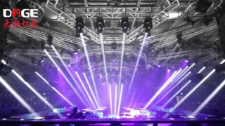 Night club lighting show DAGE Lights 7r beam moving head [upl. by Siubhan]