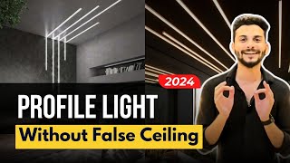 Profile light in ceiling without false ceiling  SAVE MONEY amp TIME  Houme India [upl. by Eiggam255]