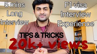 My F1 Visa Interview Experience  5 mins long interview  Islamabad US embassy  US Diary Ep 11 [upl. by Leen]