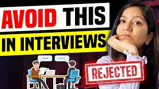 10 Interview Mistakes You MUST AVOID ❌ [upl. by Fulvi]