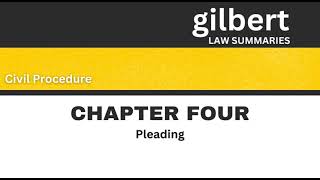 Chapter Four Pleading [upl. by Fanestil]