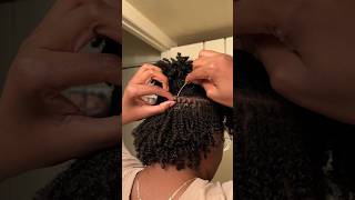 First Time Interlocking my Microlocs locs microlocs [upl. by Bates]