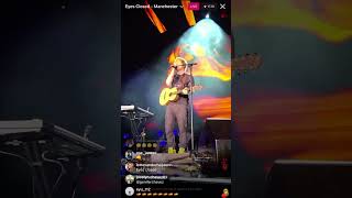 Ed Sheeran  Eyes Closed Live On Instagram [upl. by Ilahsiav]