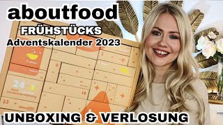 aboutfood Frühstücks Adventskalender 2023  Unboxing amp Verlosung [upl. by Sacken637]