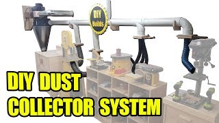 DIY Dust Collector System with Homemade Blast Gates and Automatic StartStop Function [upl. by Latini536]