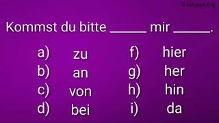 B1B2 Mix Aufgaben Tipps und Übungen Wiederholung Grammatik Mix Präpositionen Akkusativ Dativ [upl. by Alden]