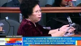 NTG Sen DefensorSantiago at Ombudsman Morales nagkasagutan [upl. by Eisak]