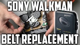 Fixing an old Sony Walkman belt replacement [upl. by Jovitah]