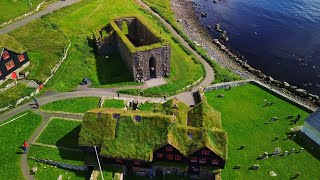 RoadTrip Faroe Islands  Streymoy  Kirkjubøur  Drone  20240811 [upl. by Barram]