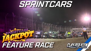 Sprintcars  Jackpot  Avalon  26th Oct 2024  ClayPerView [upl. by Bronwen137]