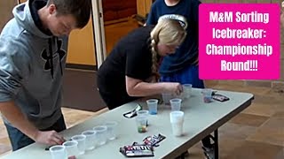 Minute To Win It Challenge MampM Sorting Icebreaker FUN CHAMPIONSHIP ROUND [upl. by Iain]