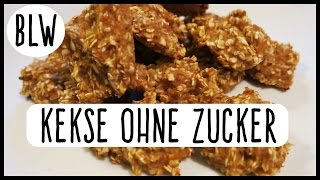 Kekse ohne Zucker  BLW  Rezept  Babykekse  deutsch  Kindertipp [upl. by Hesoj]