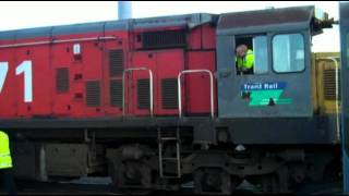 Whangarei Railway Yard Ja 1275 DC 4571 on The Northlander Steam Excursion [upl. by Elockin]