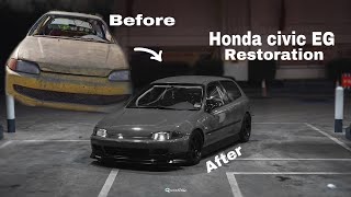 Honda civic EG Restoration  4K [upl. by Anitroc218]