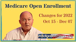 Medicare Open Enrollment 2022  Changes for 2022 [upl. by Karleen]