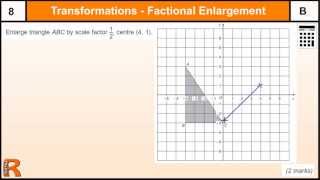 Enlargement with fractional scale factor GCSE Maths revision Exam paper practice amp help [upl. by Enoch]