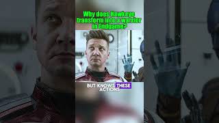 Why does Hawkeye transform into a warrior in endgamemarvelsuperheroesforyou [upl. by Sahc403]