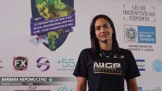 Barbara Nepomuceno  Sulamericano de Kickboxing 2013 [upl. by Islehc40]