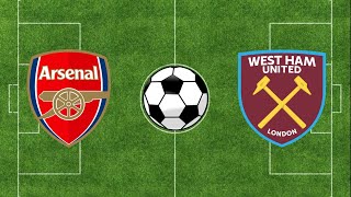 Arsenal vs West Ham  Premier League 2324  Football Simulation PES 21 [upl. by Ylicec209]