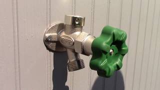 P164G residential outdoor faucet installation [upl. by Enelav]