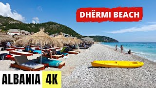 ALBANIA 🇦🇱 4K DHERMI BEACH — Exploring Albanian Riviera — AUGUST 2023 [upl. by Airdnna769]