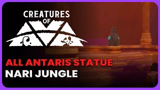 All Antaris Statues in Nari Jungle  Creatures of Ava [upl. by Eetnahs]