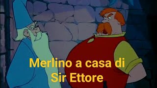 Disney FanDubs La Spada nella Roccia  Merlino arriva a casa di Sir Ettore [upl. by Aisirtap141]