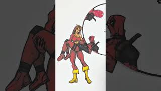 Guess the real face of deadpool from deadpool and wolverine shorts art deadpool [upl. by Lamphere482]