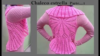 ✅ Chaleco circular estrella a crochet o ganchilloparte 1 blusasnorma crochet [upl. by Hoashis519]