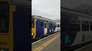 156403 arriving at Saltburn on the 121124 saltburn train trainspotting class156 rare [upl. by Ysied]