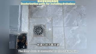 Deodorization guidance when installing drainpipes 排水管安装防臭指导 [upl. by Ennad]