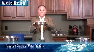 Survival Compact NonElectric Water Distiller Demonstration 2024 [upl. by Enelhtak]