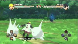 Naruto Ninja Storm 2  Hokage Naruto VS Akatsuki Sasuke Round 2 [upl. by Attenod]