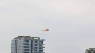 Westpac 1  Approach  Landing at Queensland Childrens Hospital [upl. by Enelram]