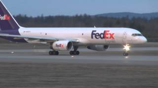 FedEx 757 Quick And Steep Take Off [upl. by Araht]