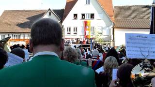 Deutsche Nationalhymne beim BlasmusikMassenchor in Vollmaringen 2011 [upl. by Ahselrac827]