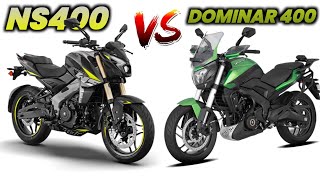 Bajaj Pulsar Ns400 VS Dominar 400 💥 On Road Price  Mileage  Top Speed  New Pulsar Ns400 2024 [upl. by Elrak1]