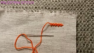 Palestrina stitch tutorial [upl. by Einnek422]