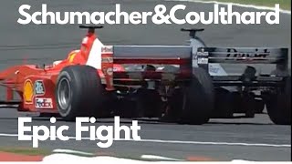 Schumacher and Coulthard epic fight at MagnyCourse [upl. by Anrat]