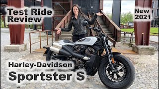 HarleyDavidson Sportster S 2021  Test Ride Review with Sound Check [upl. by Bondy]