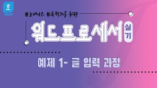 13 워드 실기 예제1 글 입력 과정 워드프로세서 독학 꿀팁 기출문제 [upl. by Donnell]